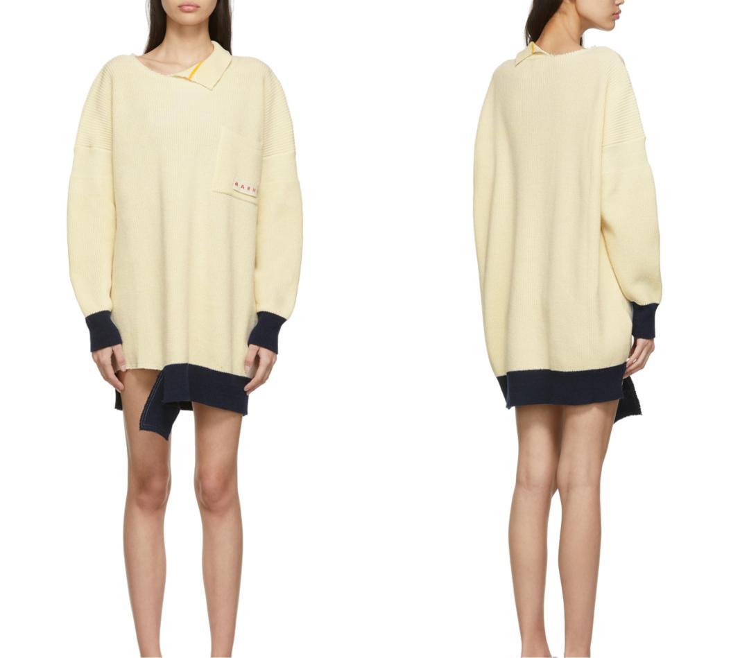 MARNI マルニ ロゴ ニット セーター ワンピース チュニック