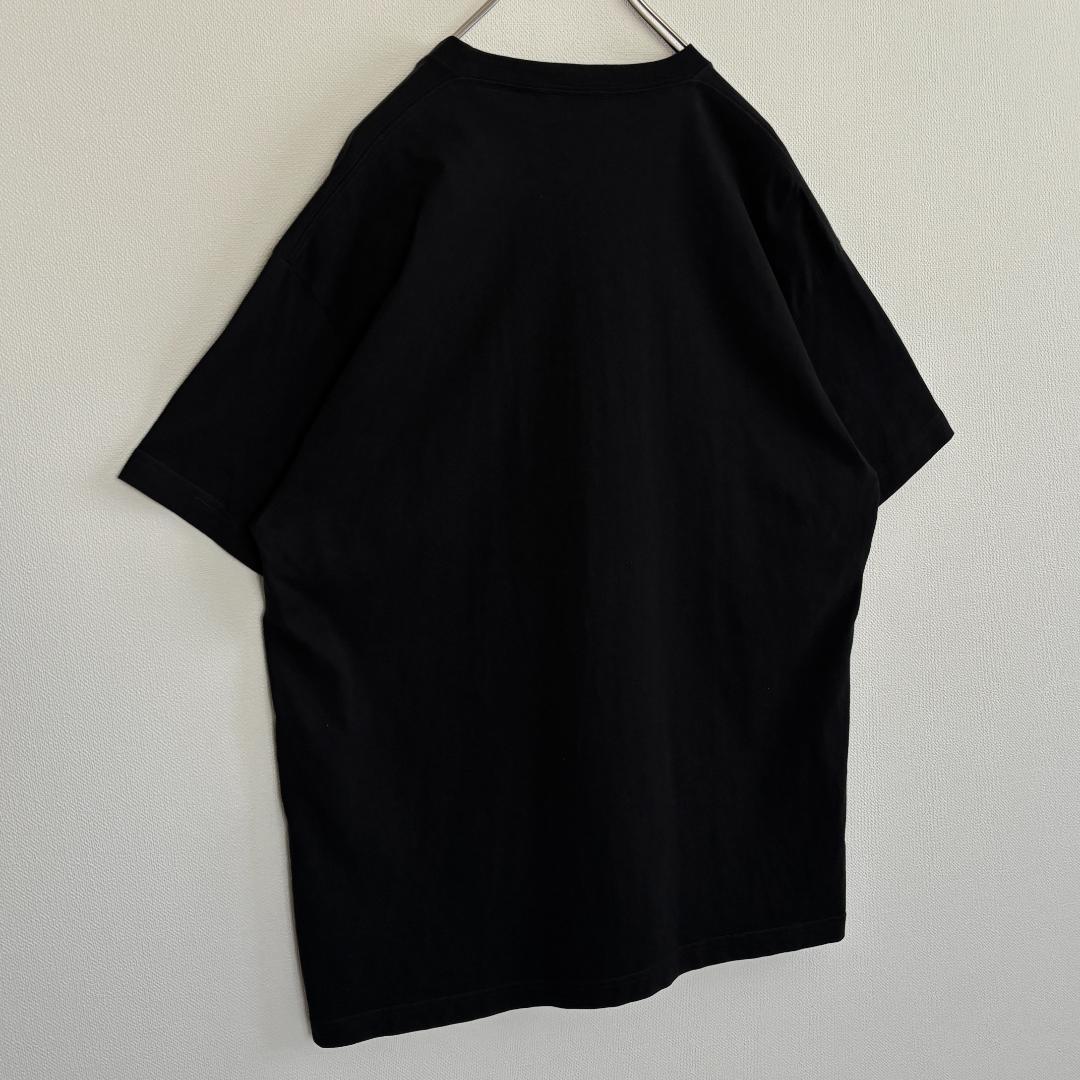 【極美品】BALENCIAGAバレンシアガ/Tシャツ/ワンポイントロゴ/黒/M