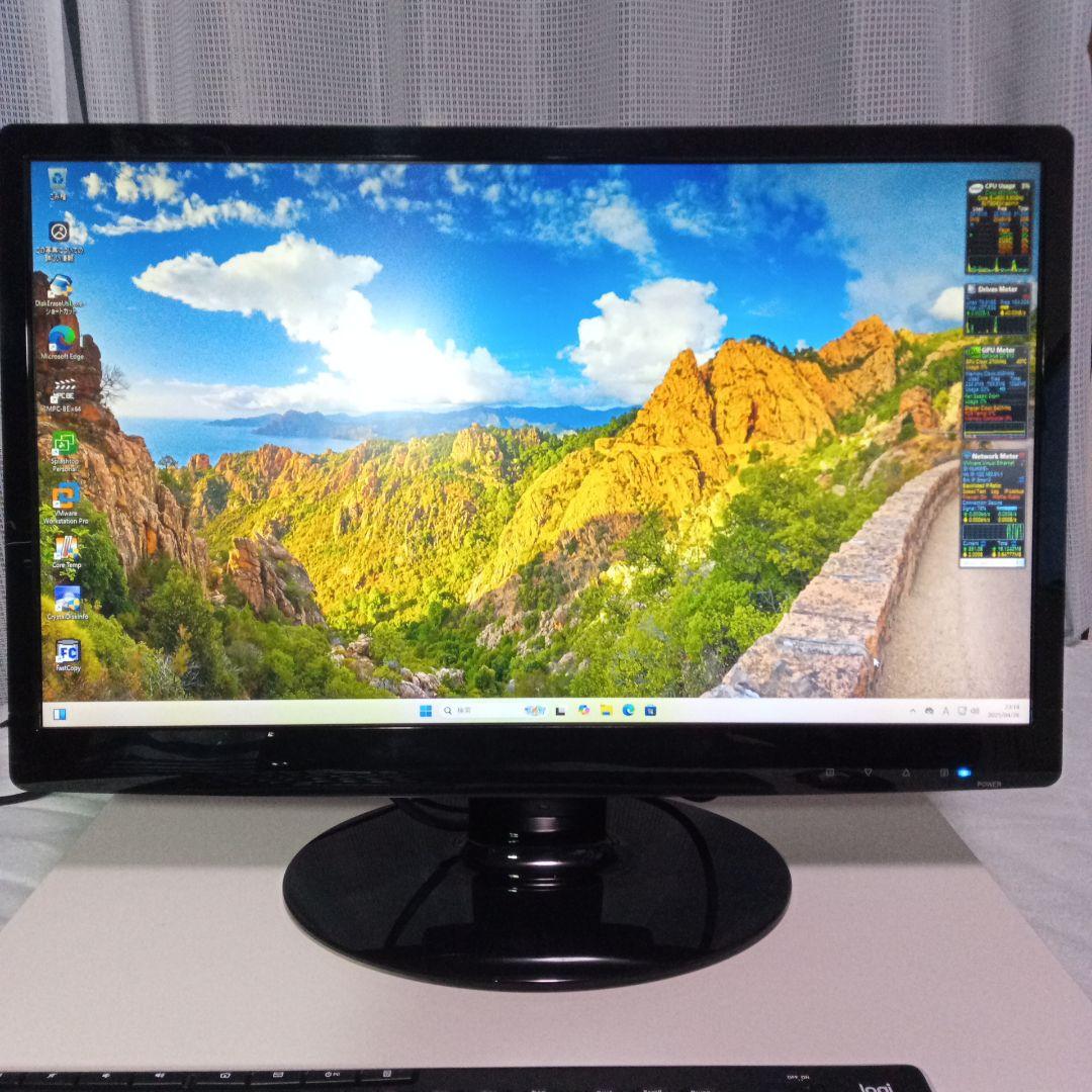 23.6型FHDモニタ、無線キーボード＆マウス (K270/M185)