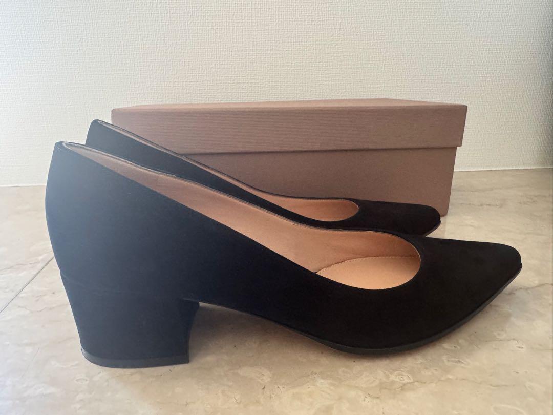 Gianvito Rossi Piper 45mm パンプス スエード 黒 38