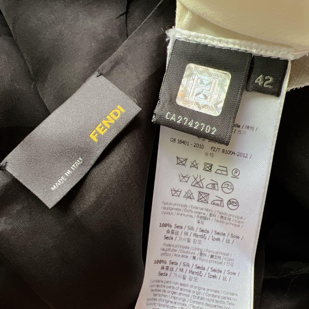 未使用　FENDI フェンディ シフォン　オーガンジー　ワンピース　ドレス