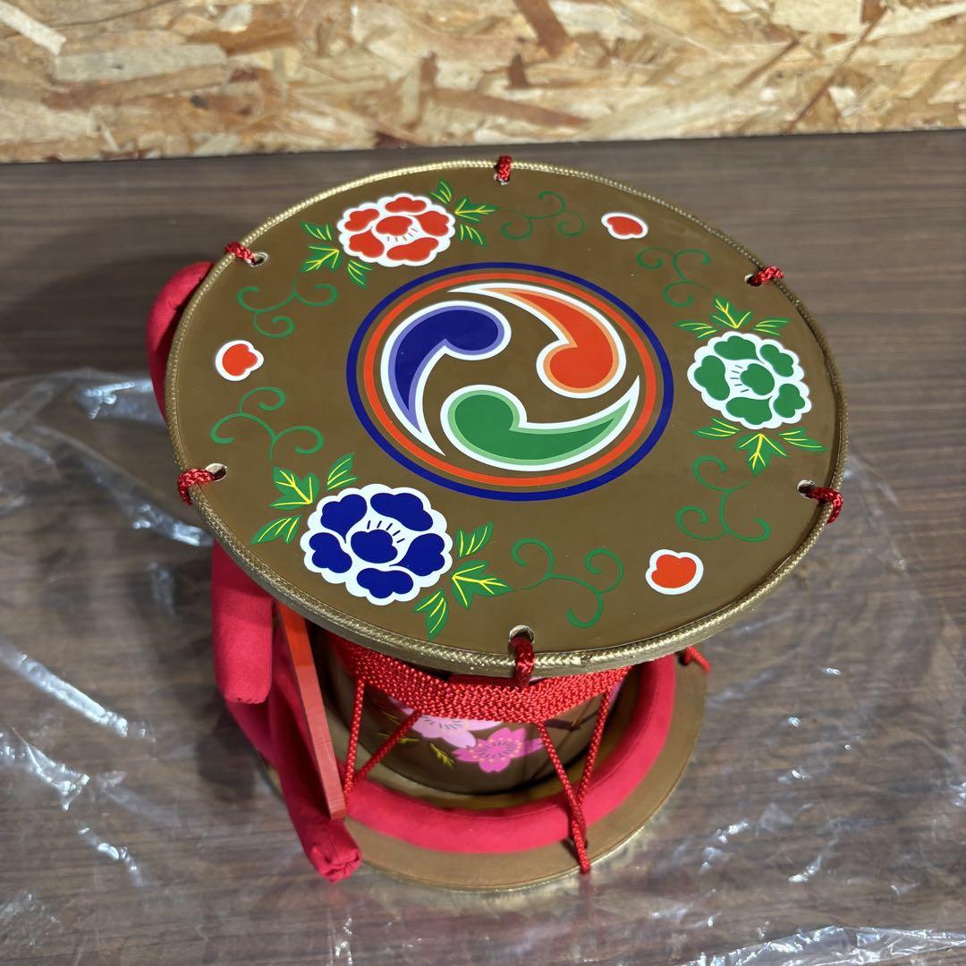 舞踊小道具　鼓 バチ付き　新品未使用品 bachi.jpg
