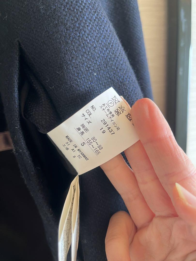 HILTON ネイビー チェスターコート
