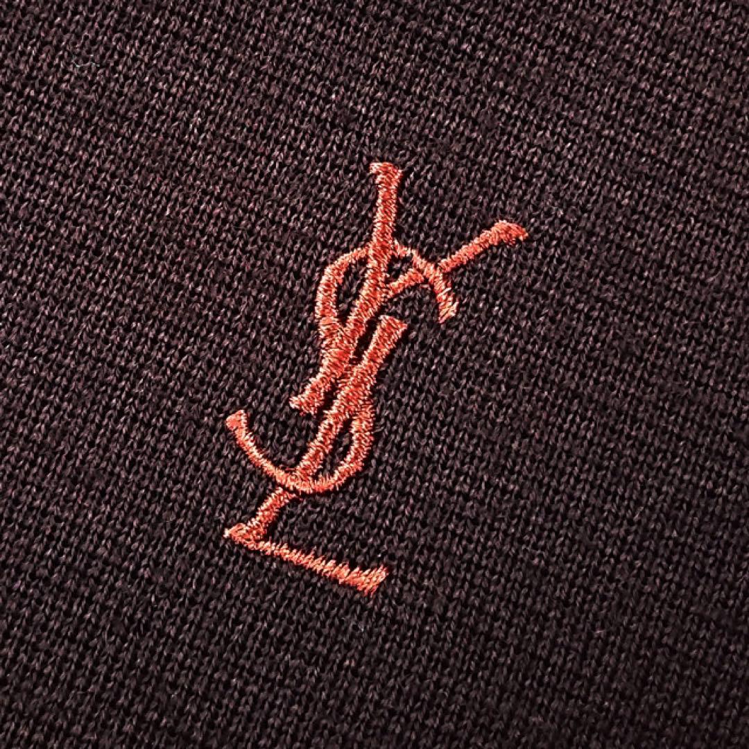 イヴサンローラン  YSL  ワンポイントロゴ　セーター　ニット　ヴィンテージ