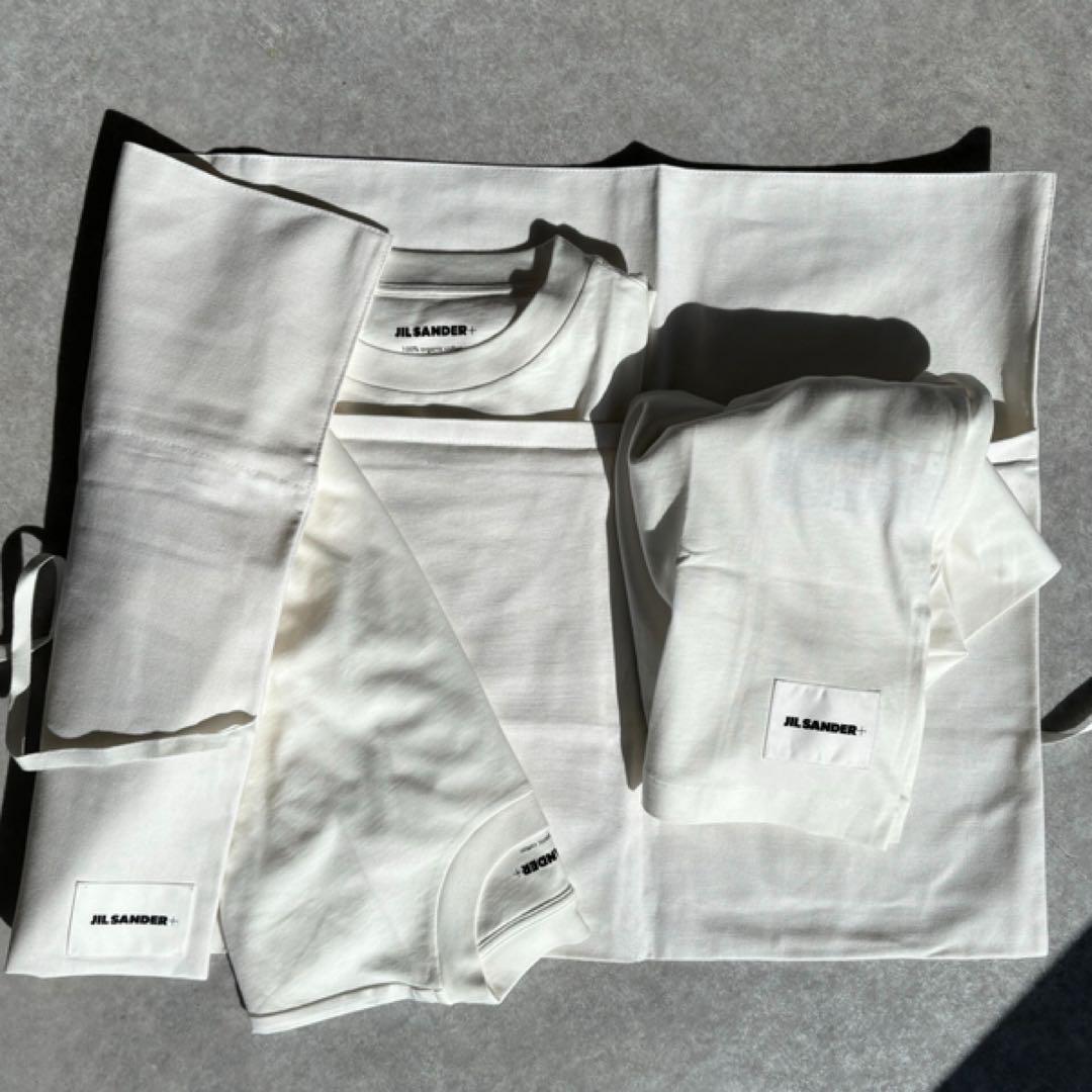 新品　JIL SANDER ホワイト 半袖Tシャツ S 1枚 新品未使用 JIL SANDER ホワイト Tシャツ 1枚の値段です - メルカリ