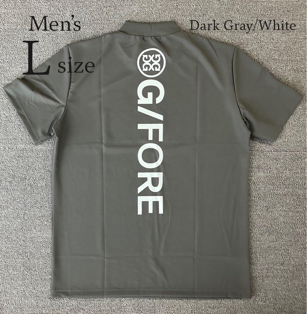 G/FORE ジーフォア Lサイズ モックネックT-シャツ グレー