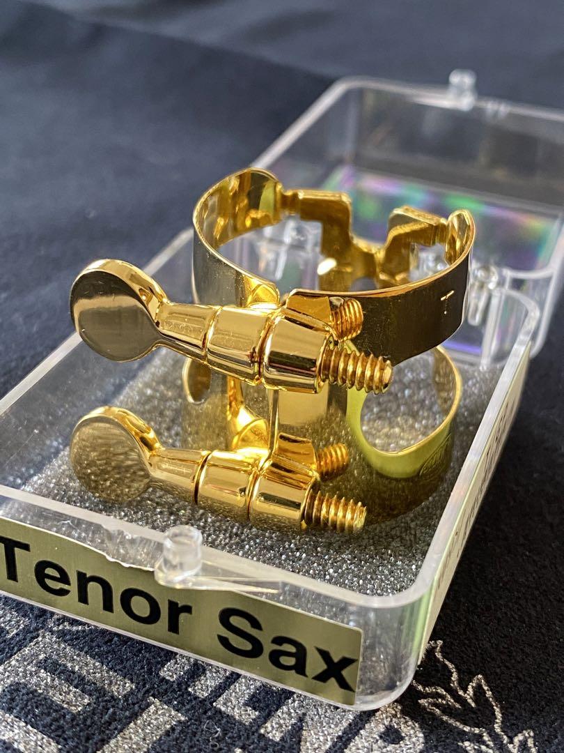 ハリソン　テナー新品同様　サックスリガチャー　金メッキ