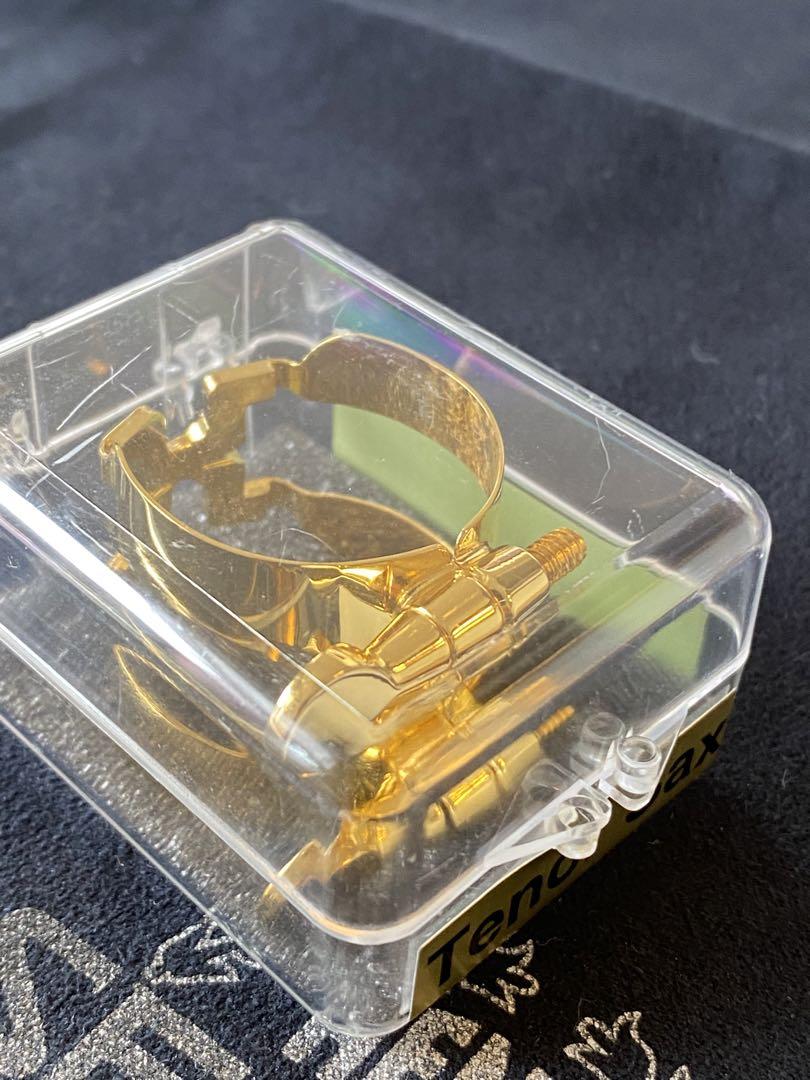 ハリソン　テナー新品同様　サックスリガチャー　金メッキ