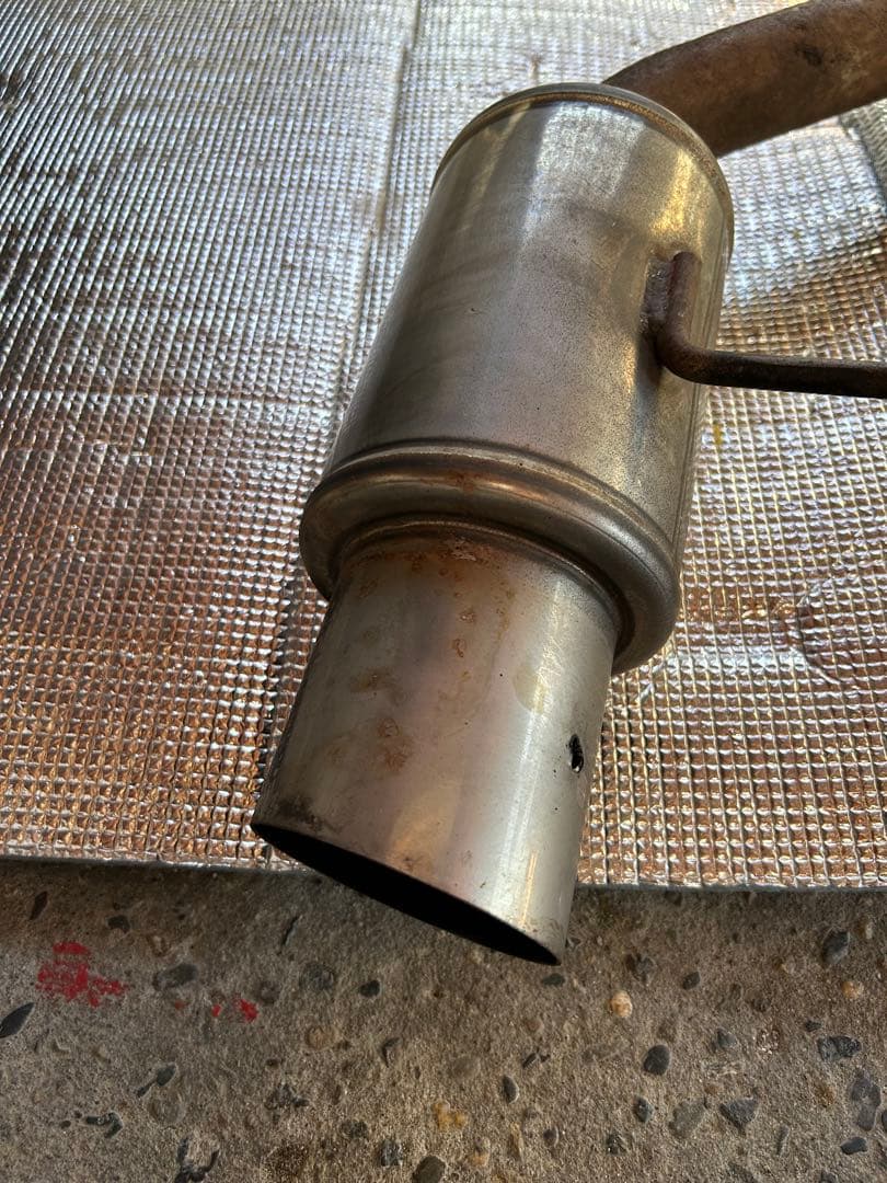 L175s ムーヴカスタム FF 社外砲弾マフラー