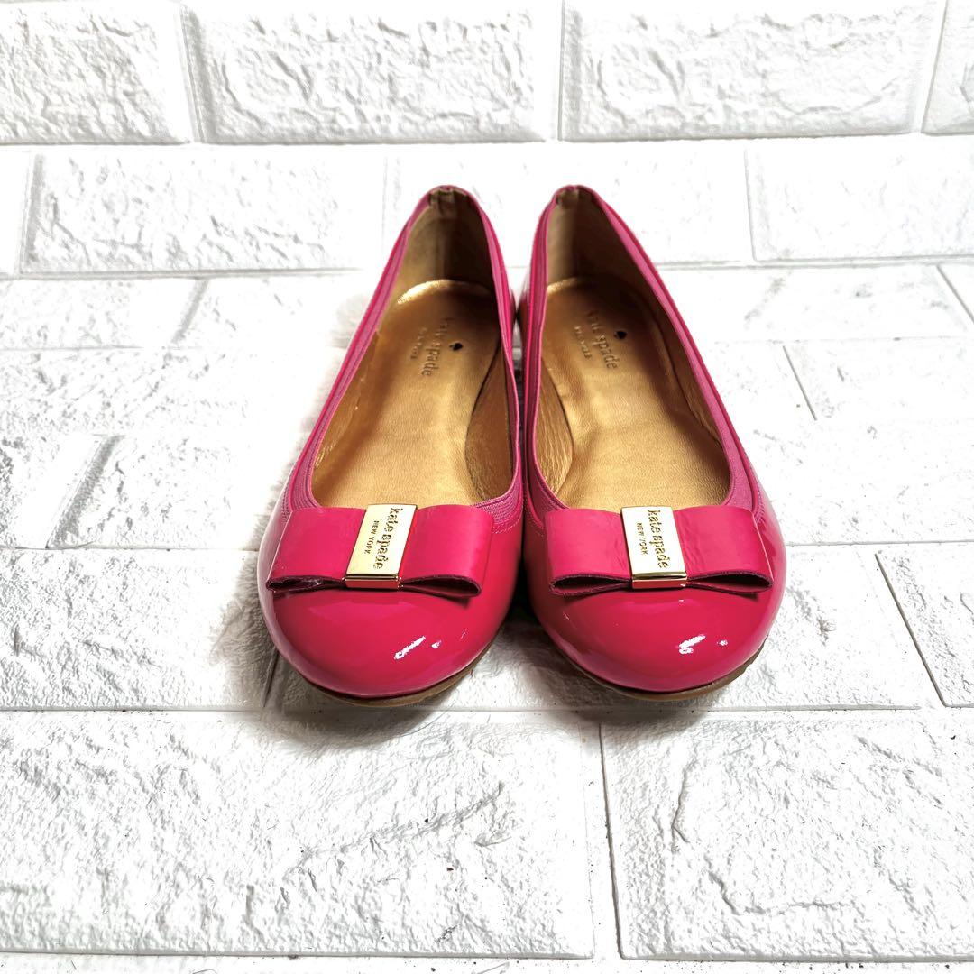 【未使用品】kate spade new york リボン　フラットシューズ