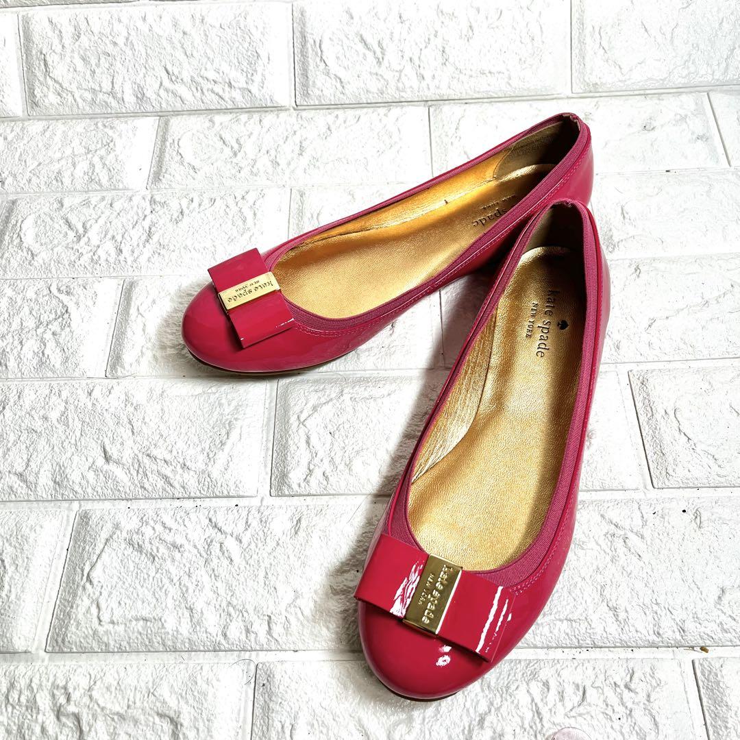 【未使用品】kate spade new york リボン　フラットシューズ