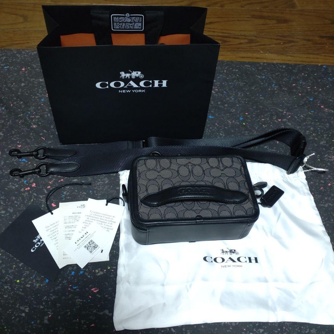 COACH ショルダーバッグ ブラック/グレー