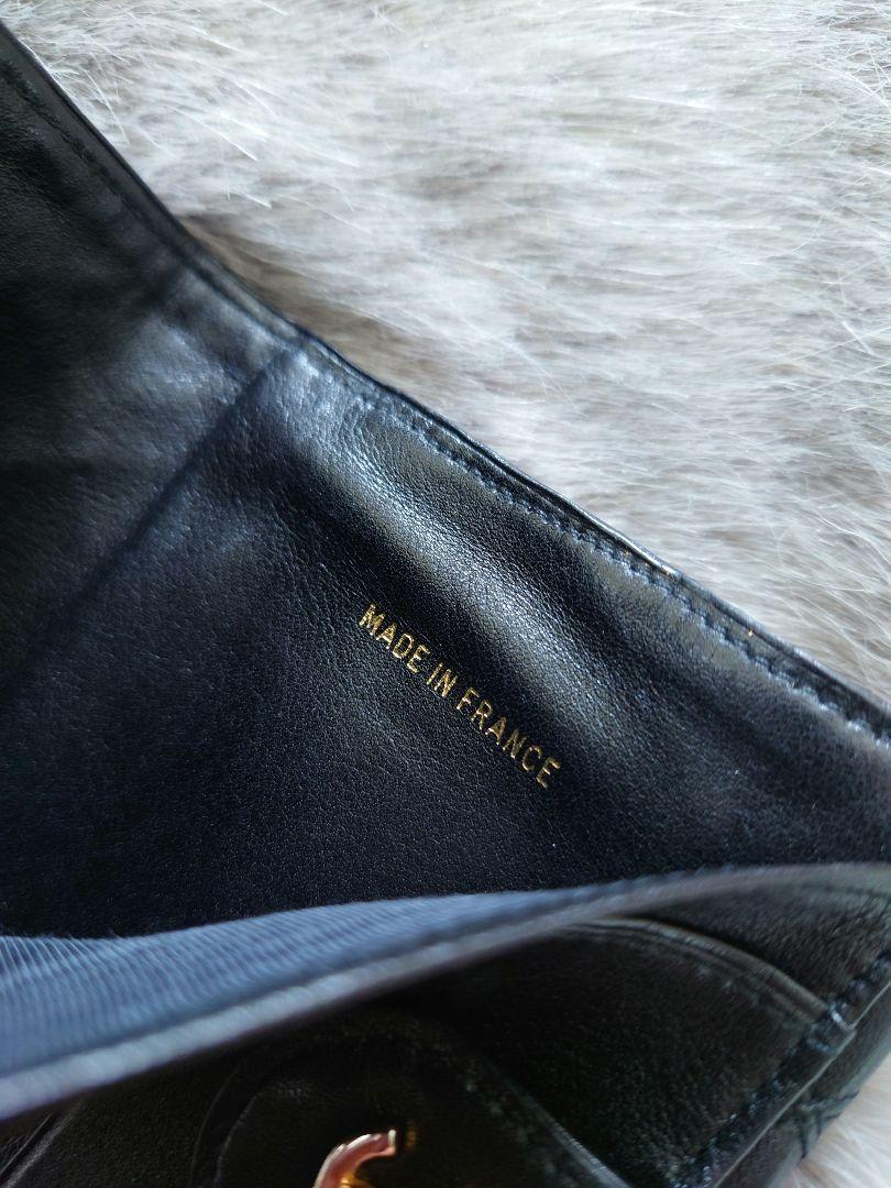 【極美品】【CHANEL】【付属品完備】ビコローレ ラムスキン 折り財布