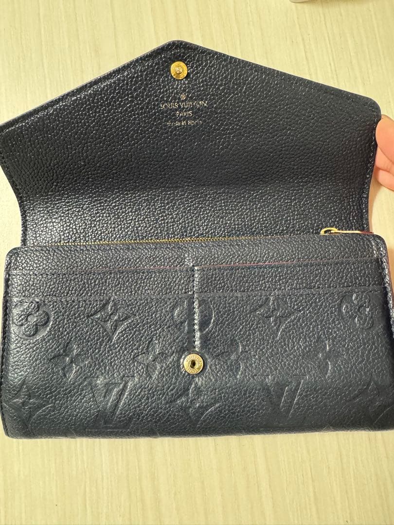 Louis Vuitton ネイビー 長財布 Louis Vuitton ネイビー 長財布