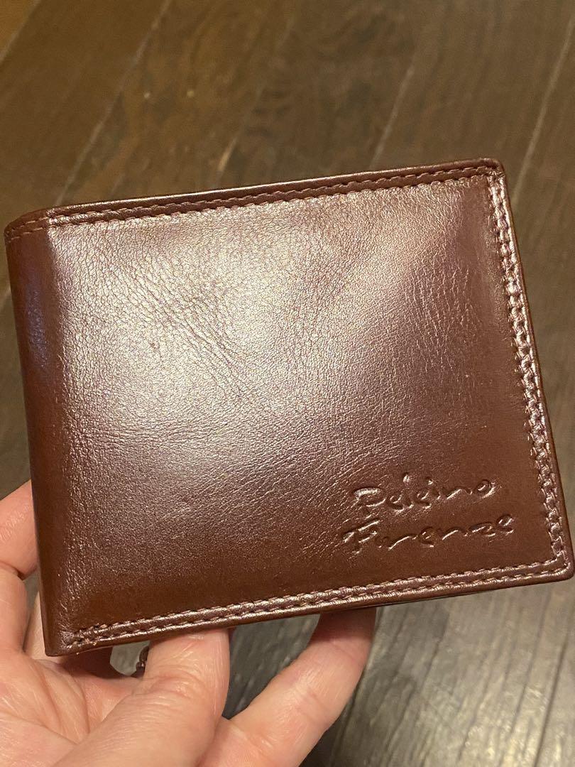 イタリア製　本革　三つ折り財布　Peleino Firenze