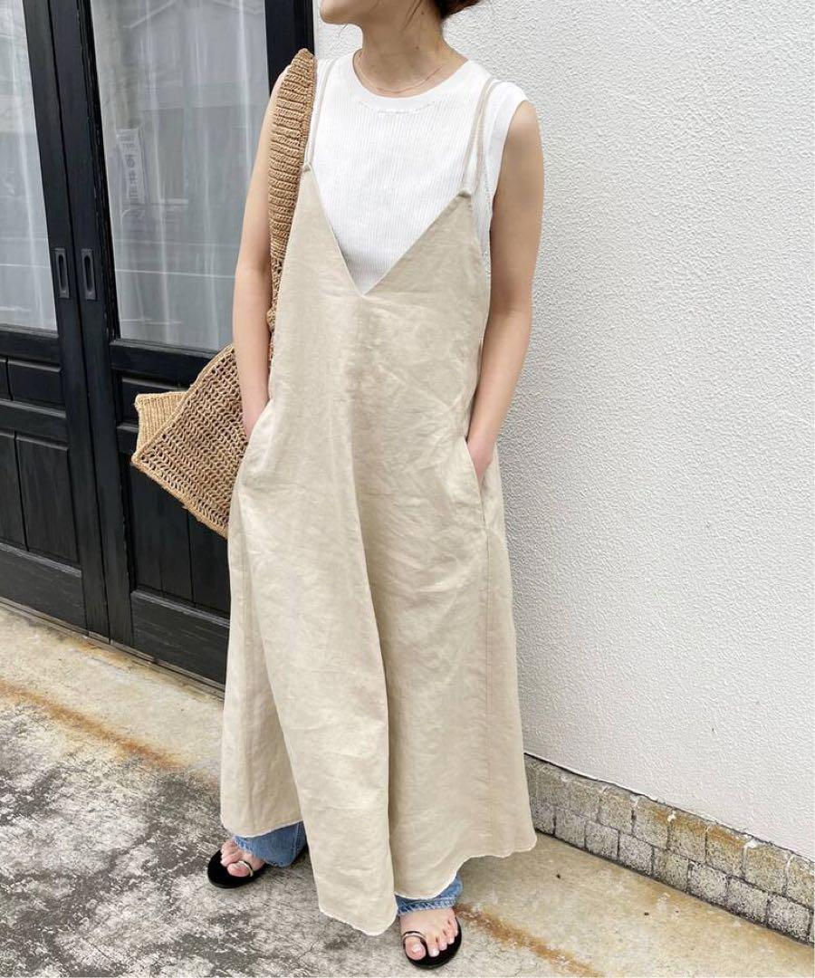 Spick & Span】リネンキャミワンピース ベージュ 36-【楽天市場