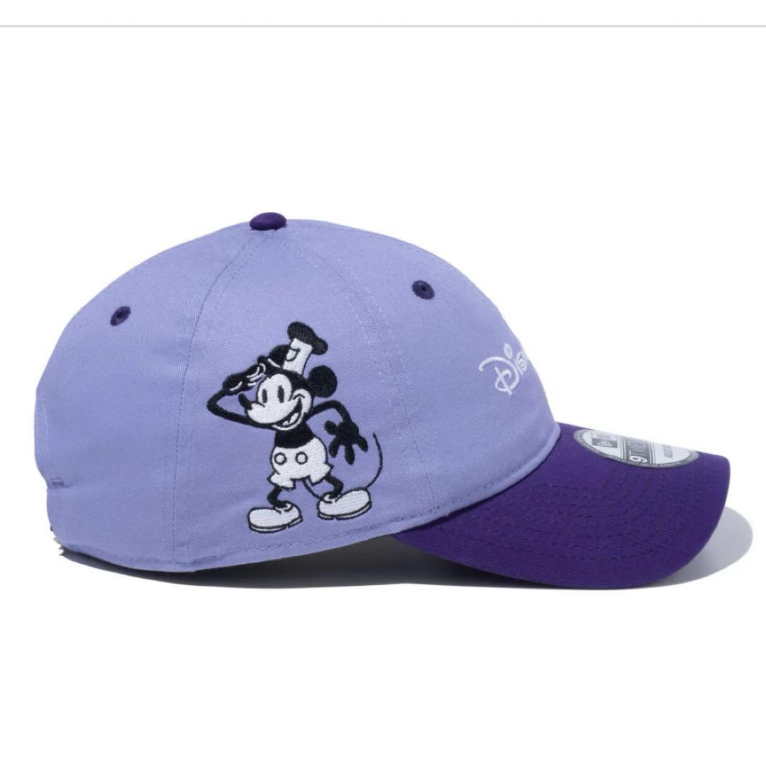 NEW ERA Disney 100th 蒸気船ウィリー ラベンダー 限定 帽子