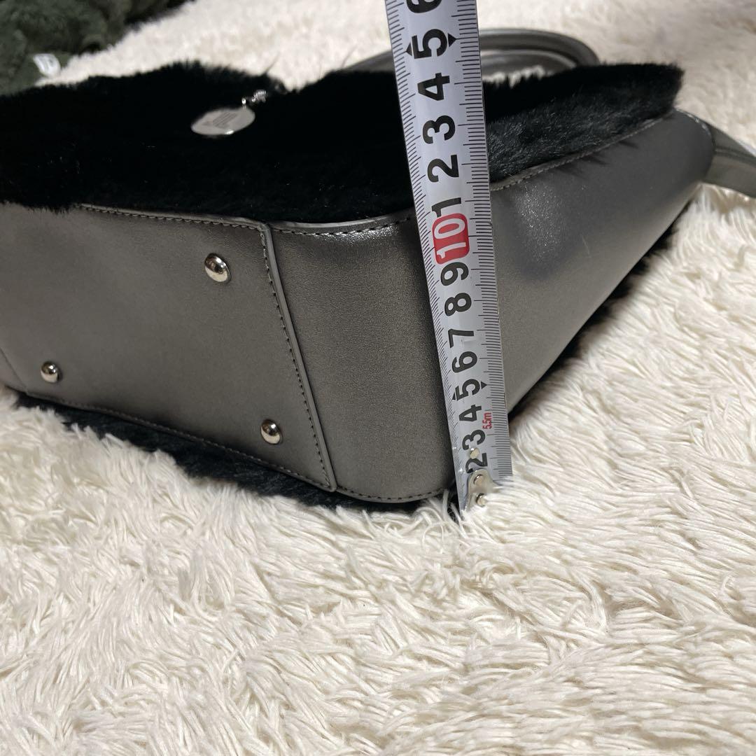 【美品】LANVIN SPORT ランバン スポール ボアバッグ ブラック系