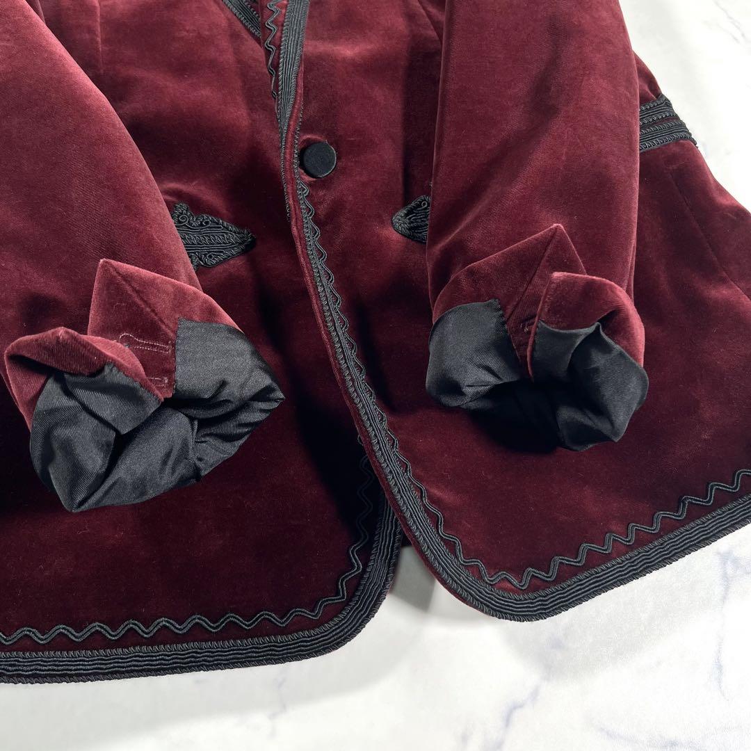 【極美品】SAINT LAURENT サンローラン　ベロア　テーラードジャケット