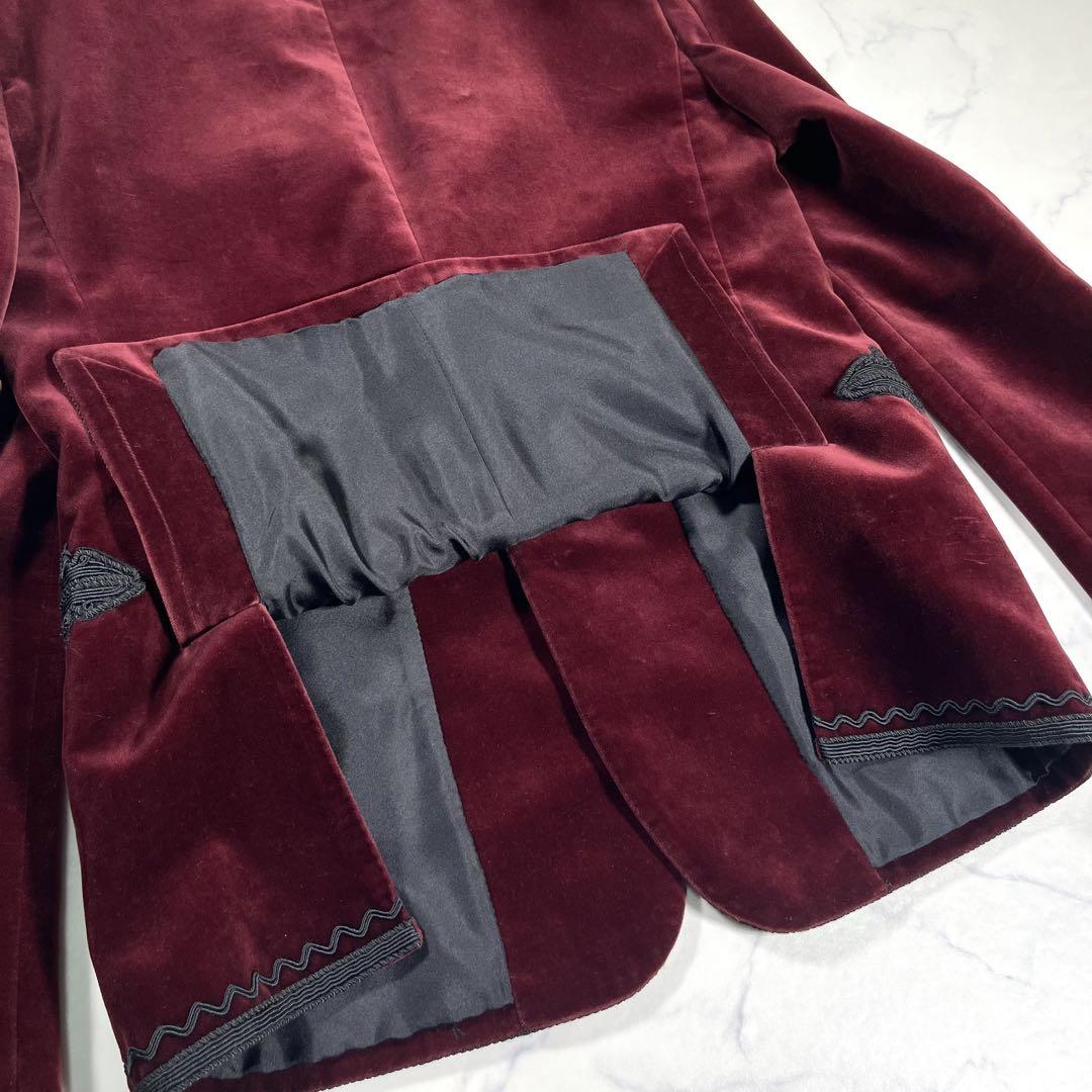【極美品】SAINT LAURENT サンローラン　ベロア　テーラードジャケット