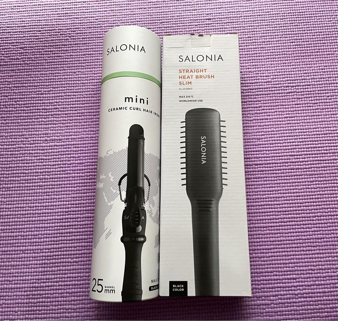 サロニア ヘアアイロン 電気ブラン