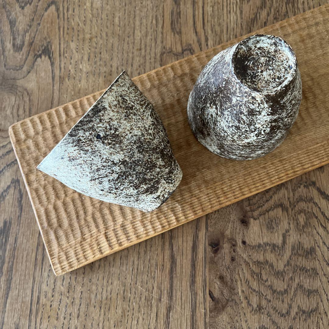 MORIS購入 作家もの 湯呑みペア 未使用 陶器 茶器 和食器