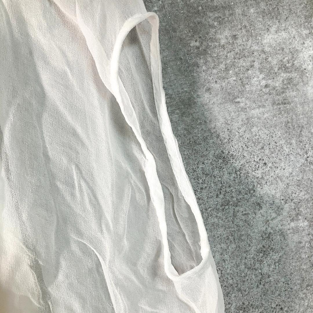 zucca　カットソー　半袖　アシンメトリー　ホワイト　無地　レース　コットン zucca カットソー 半袖 アシンメトリー ホワイト 無地 レース
