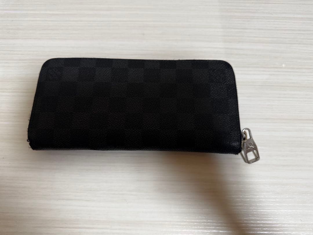 ルイヴィトン LOUIS VITTON ブラック チェック柄 長財布