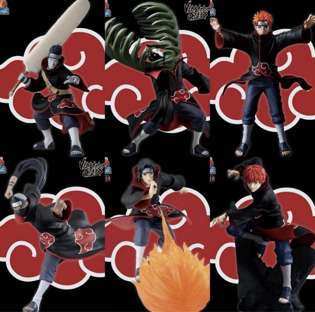 週末限定価格】NARUTO ナルト 暁 フィギュア 6体セット 台座付き