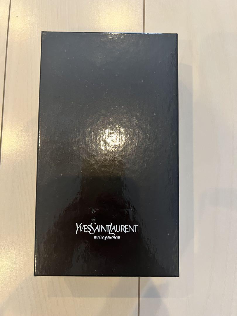 Yves Saint Laurent ブラックレザー長財布