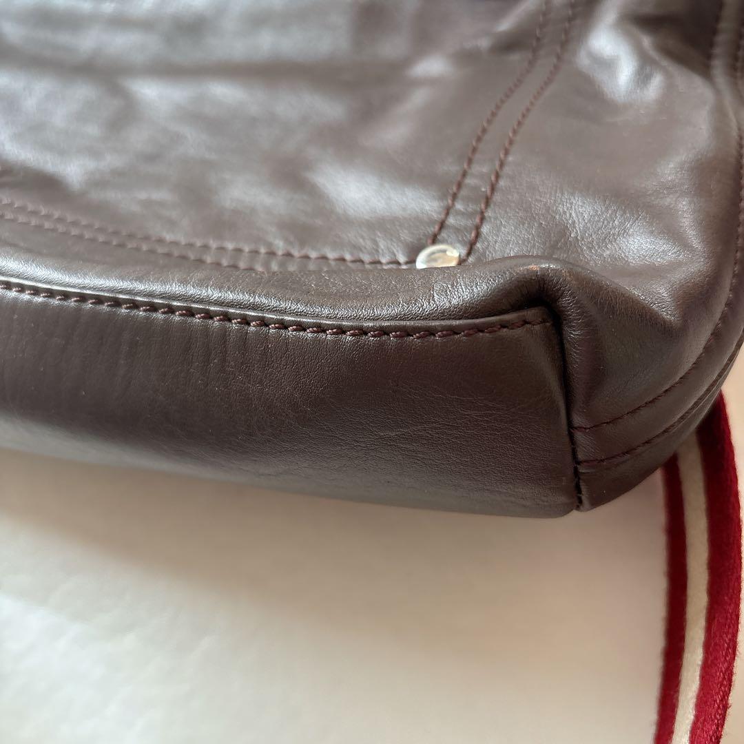 BALLY オールレザー 2way ビジネスバッグ ブラウン 本革