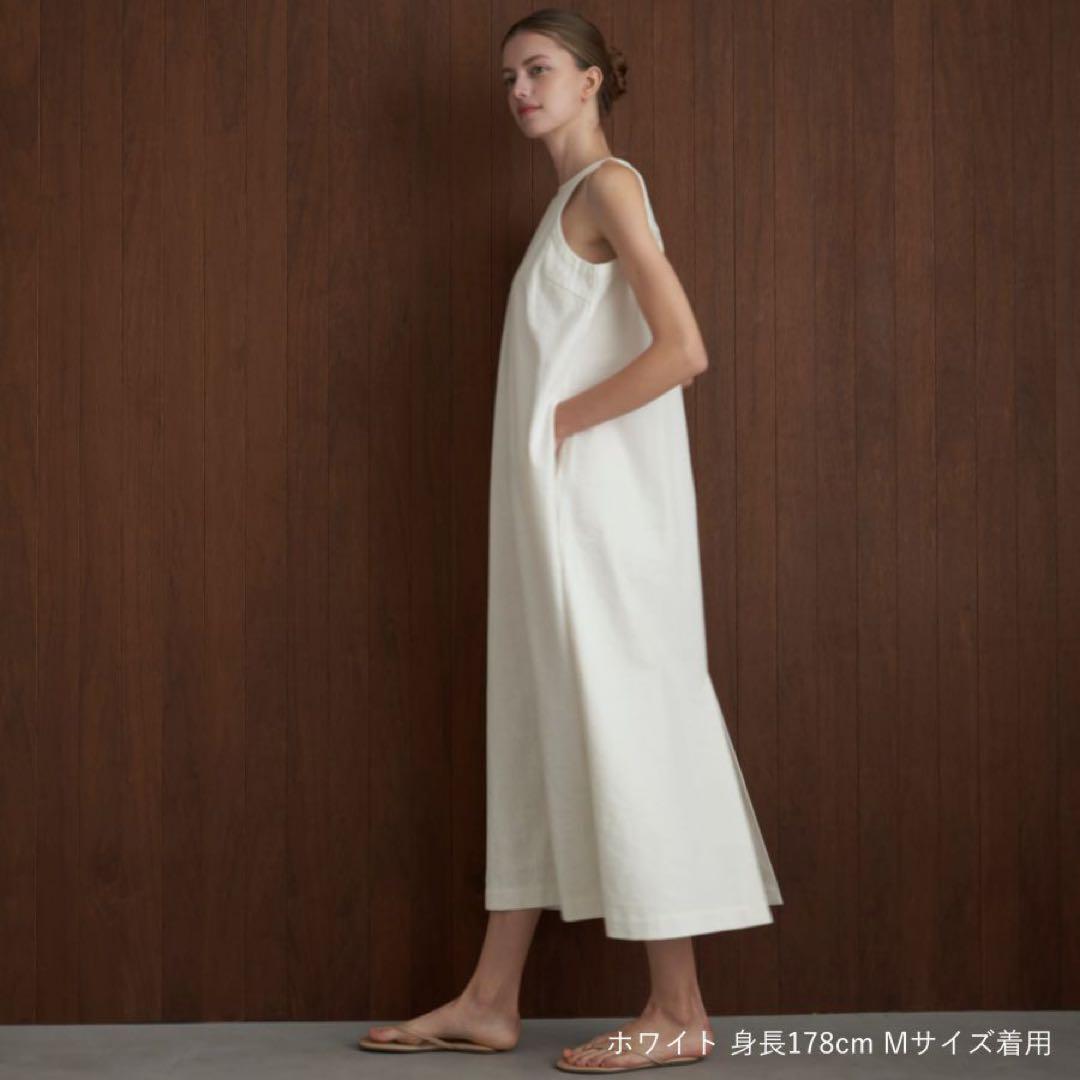 【新品】現行品　リネンコットンワンピース　LINEN COTTON DRESS