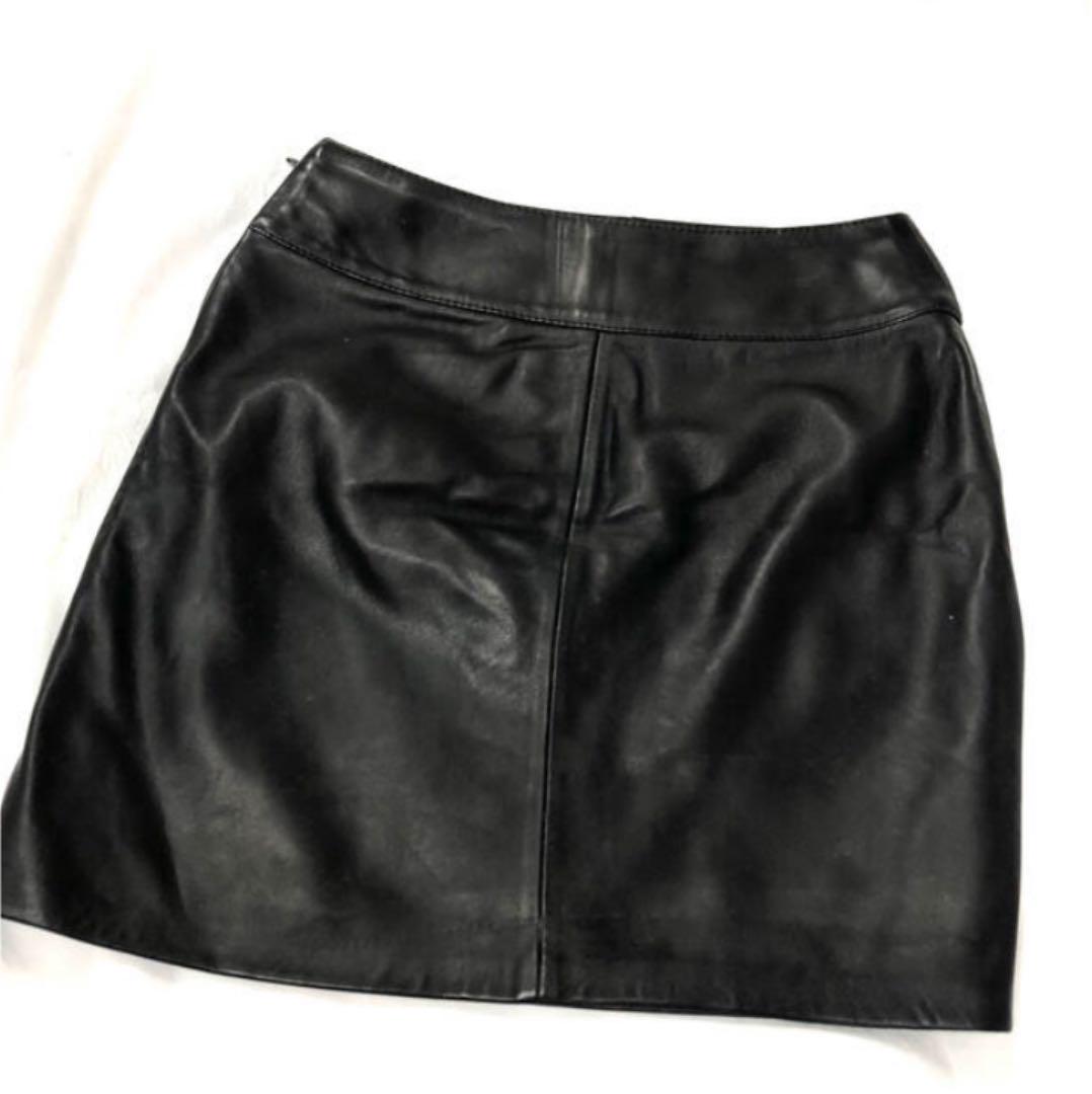 充実の品 DOLCE&GABBANA レザースカート スカート