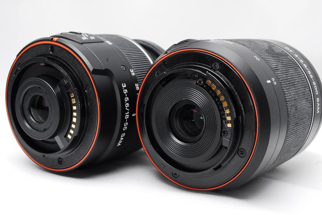 ♥ SONY α55 ♥ダブルレンズ♥スマホ転送♥初心者おすすめ♥ 一眼レフ