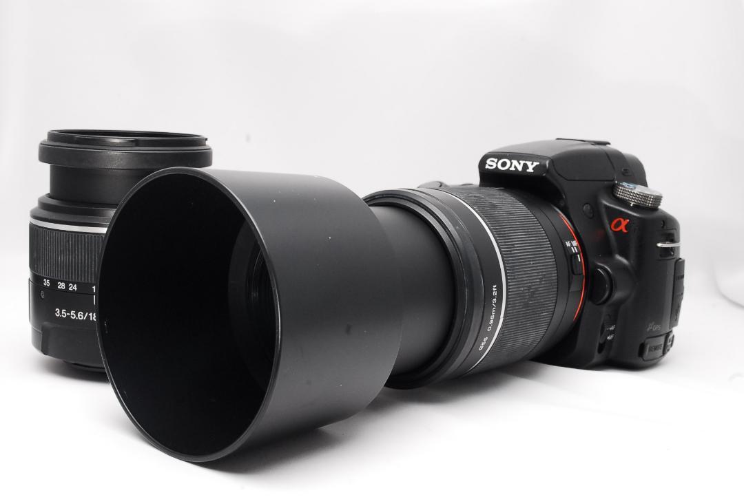 ♥ SONY α55 ♥ダブルレンズ♥スマホ転送♥初心者おすすめ♥ 一眼レフ