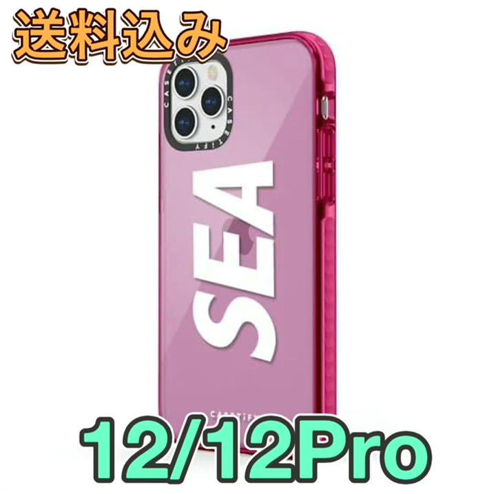 iPhoneケースCASETIFY × WIND AND SEA 携帯ケース　ピンク