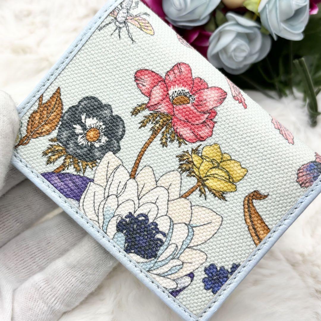 ✨日本限定品✨GUCCI 二つ折り財布 GGマーモント 花柄