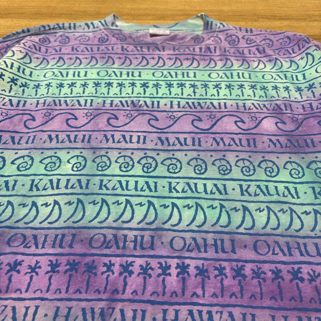 クレイジーシャツ 90s USA製 総柄 プリント Tシャツ L 希少 珍品