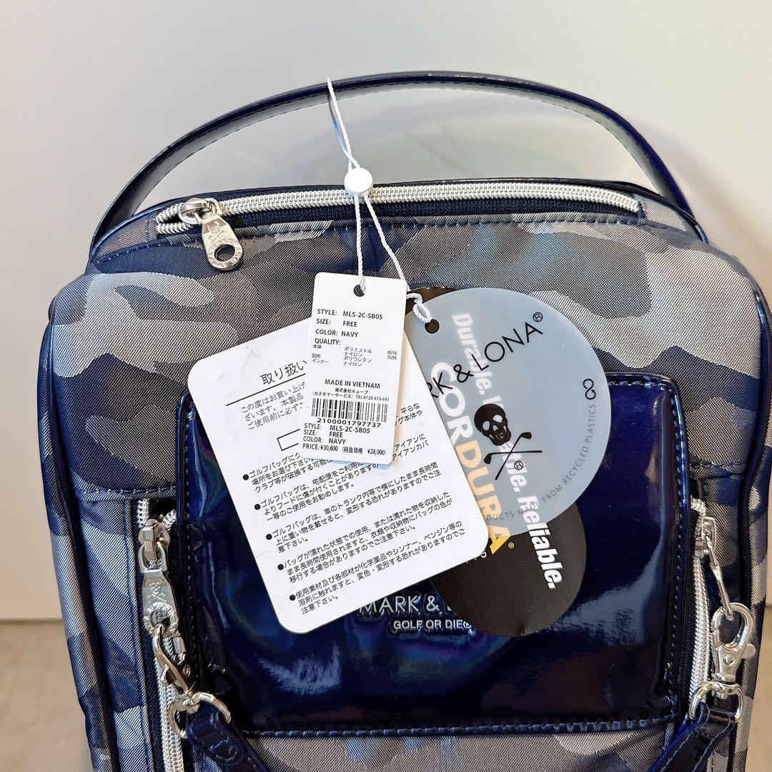 新品 ☆ MARK&LONA ネイビー シューズケース バッグ マーク&ロナ