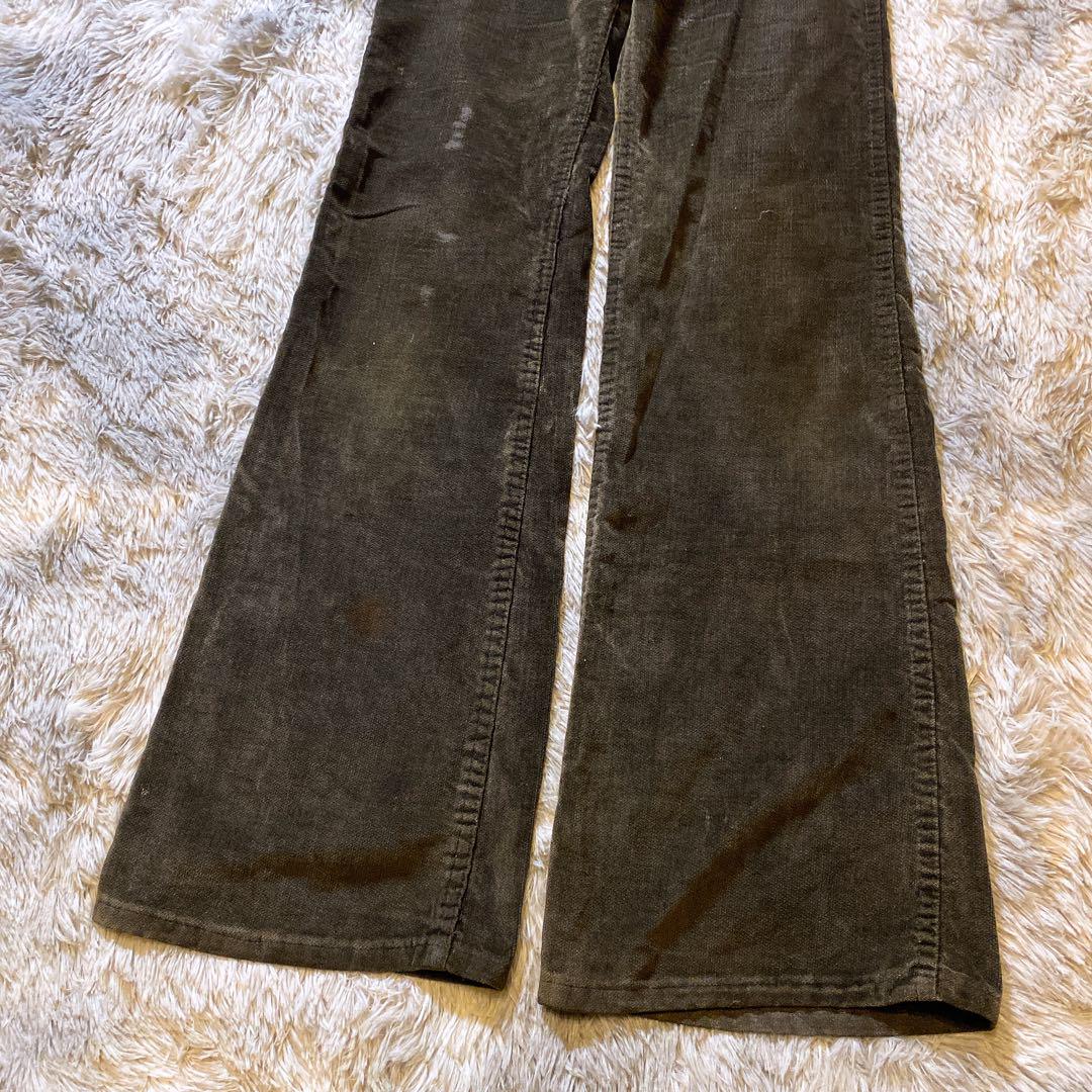レア 70's Levi's 20665ブラックベロアフレアパンツ 684