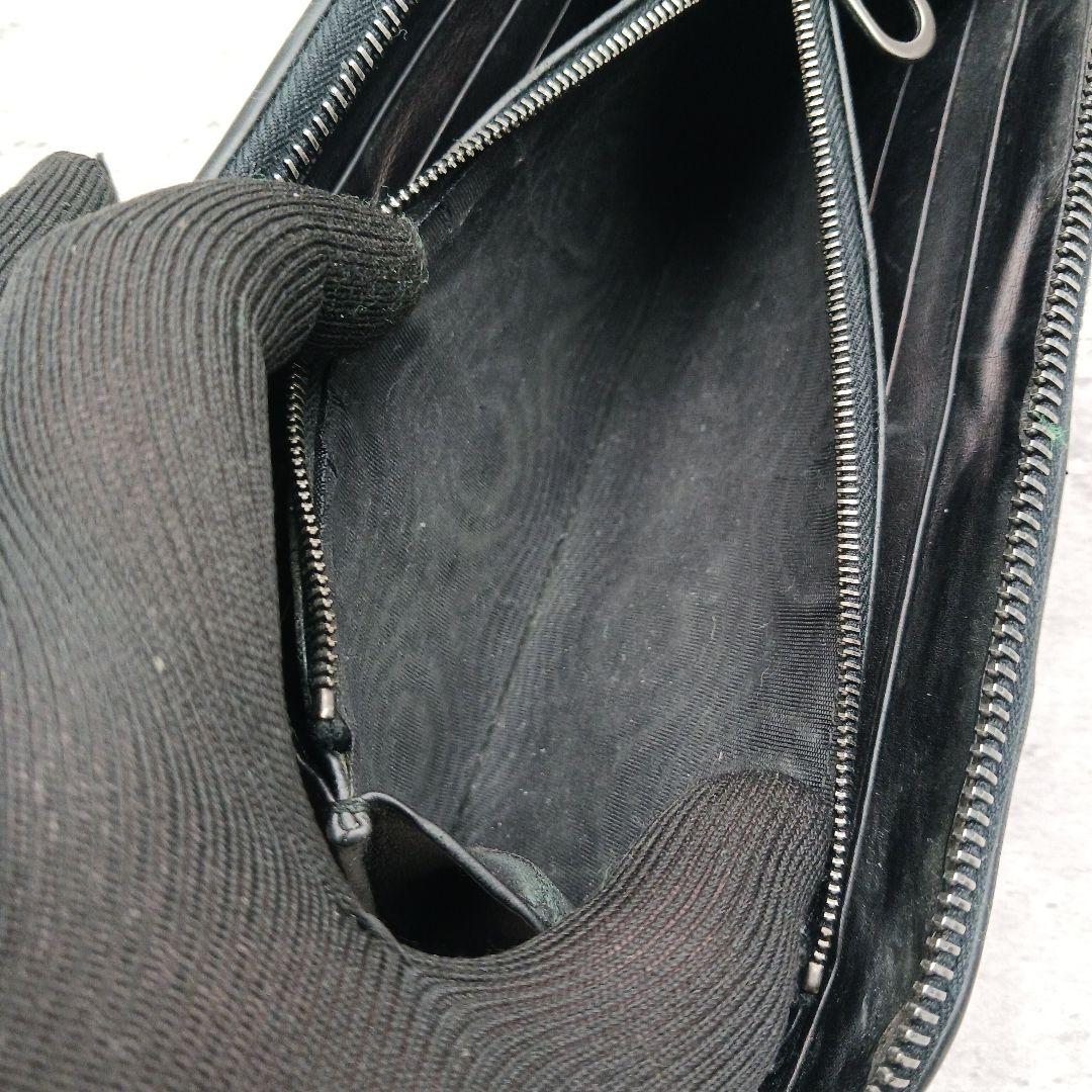 ✨美品✨ ボッテガヴェネタ イントレチャート ラウンドファスナー 長財布 レザー