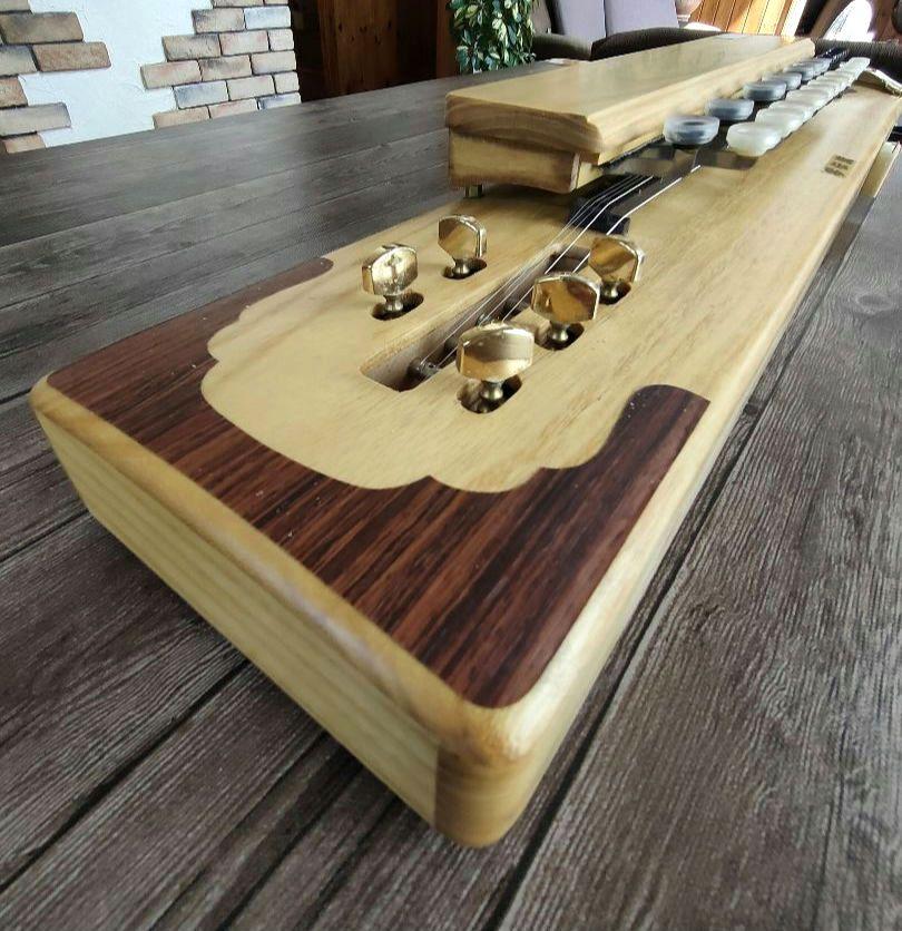 美品 琴伝流 大正琴 大和  アンプ  ハードケース 弦新品張替　付属品  木目