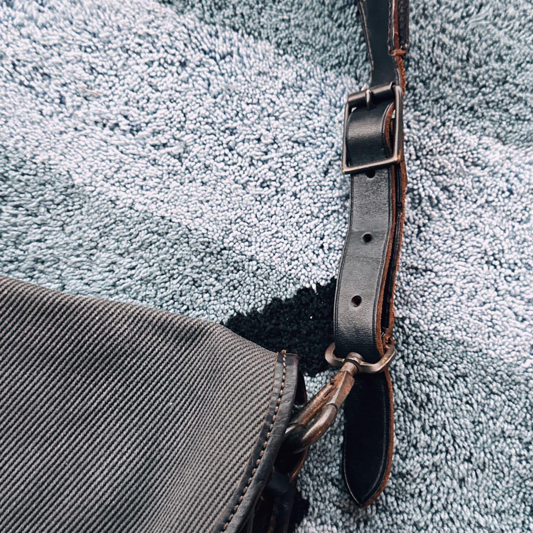 RRL 黒のキャンバスバッグ