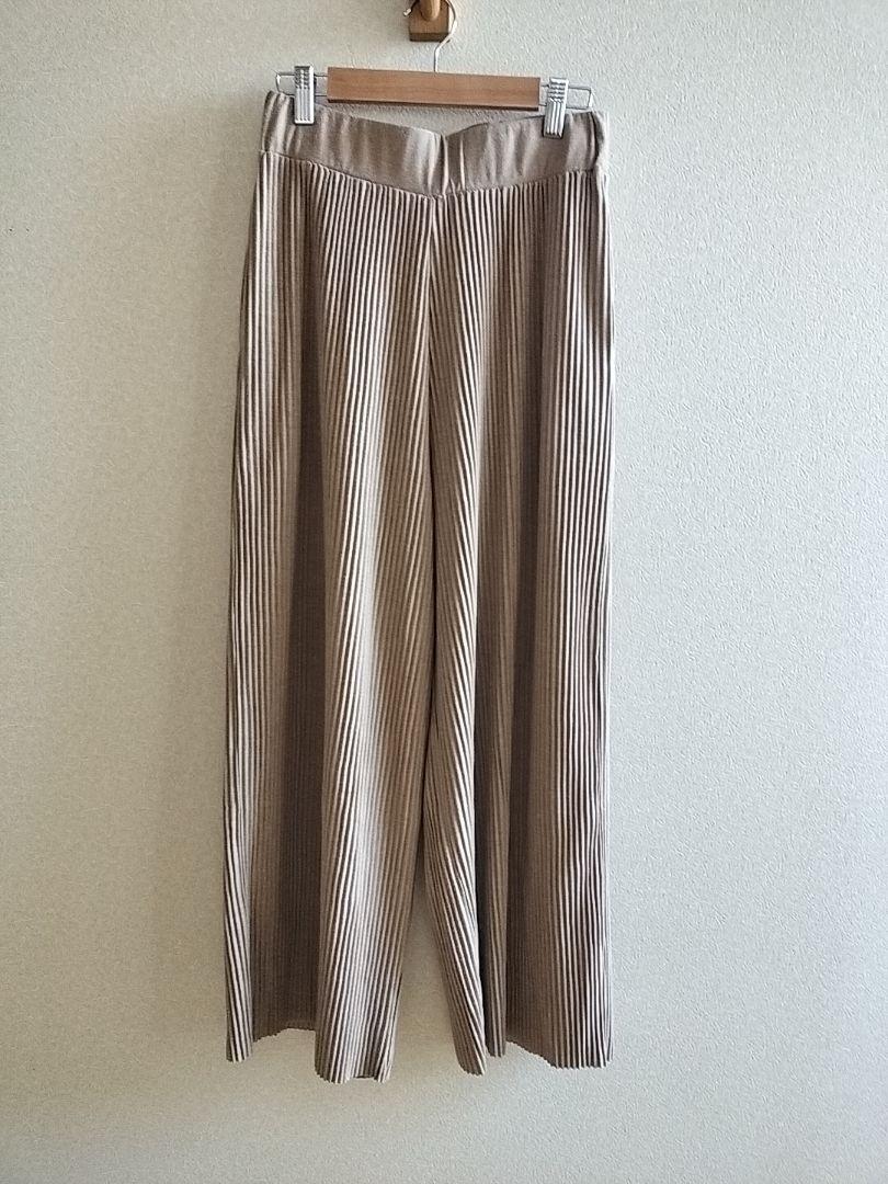 Deuxieme Classe プリーツパンツ スウェットパンツ リブ ワイド