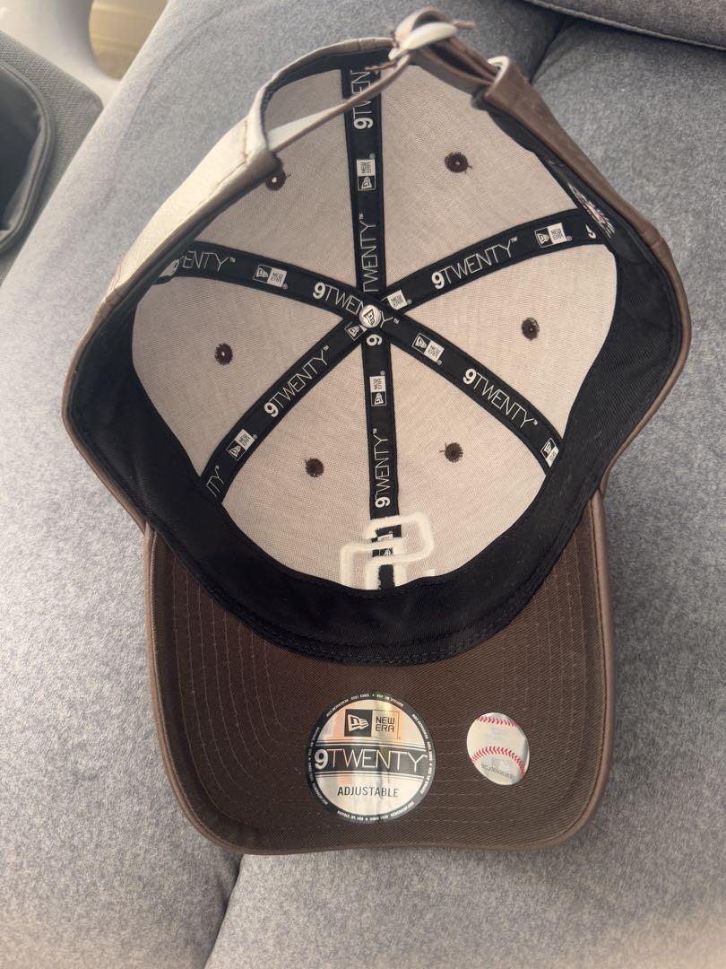 New Era 9TWENTY SDブラウンキャップ　レザー