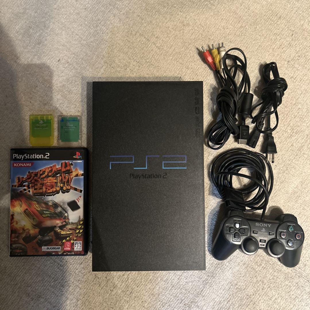 PS2 本体 & コントローラー & ソフト & メモリーカード - メルカリ