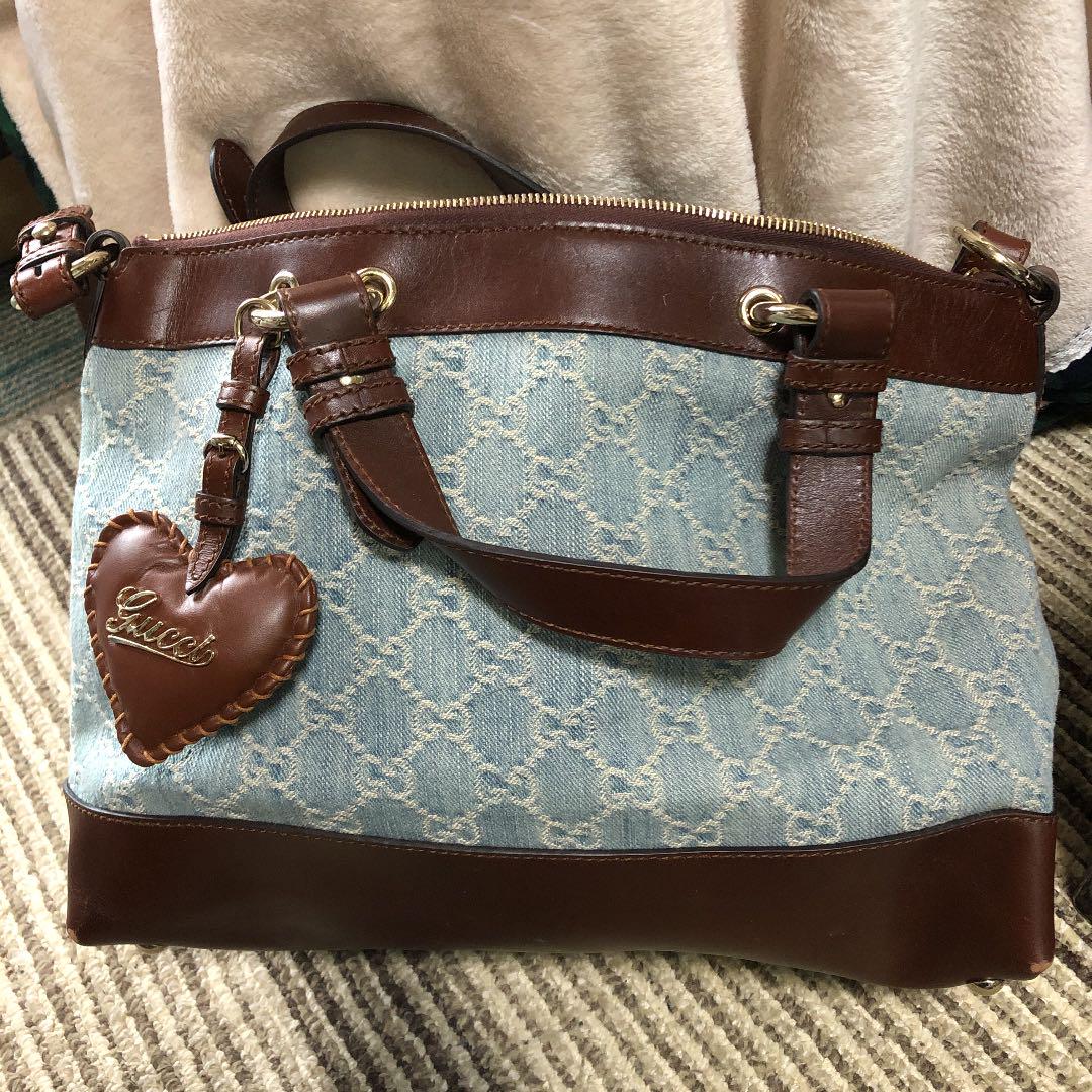 40%割引グレイ系本物の GUCCIバレンタイン2wayトートバック 無力化するアンチチート 海外行くので20日まで❗️BIGOTRE バッグ ハンドバッグ