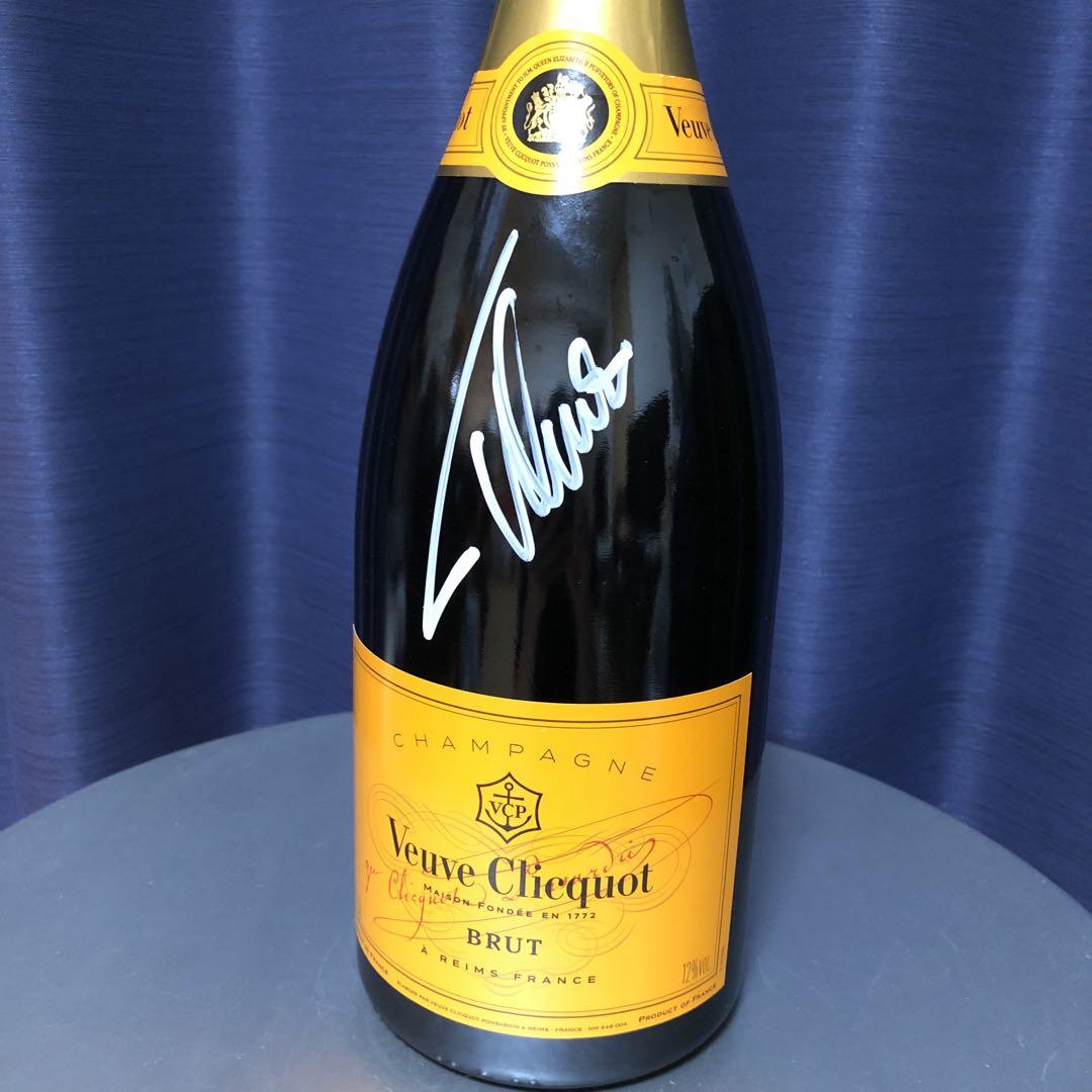 【フェルナンド・アロンソ直筆サイン入り】ヴーヴ・クリコ 1500ml マグナム 画像3