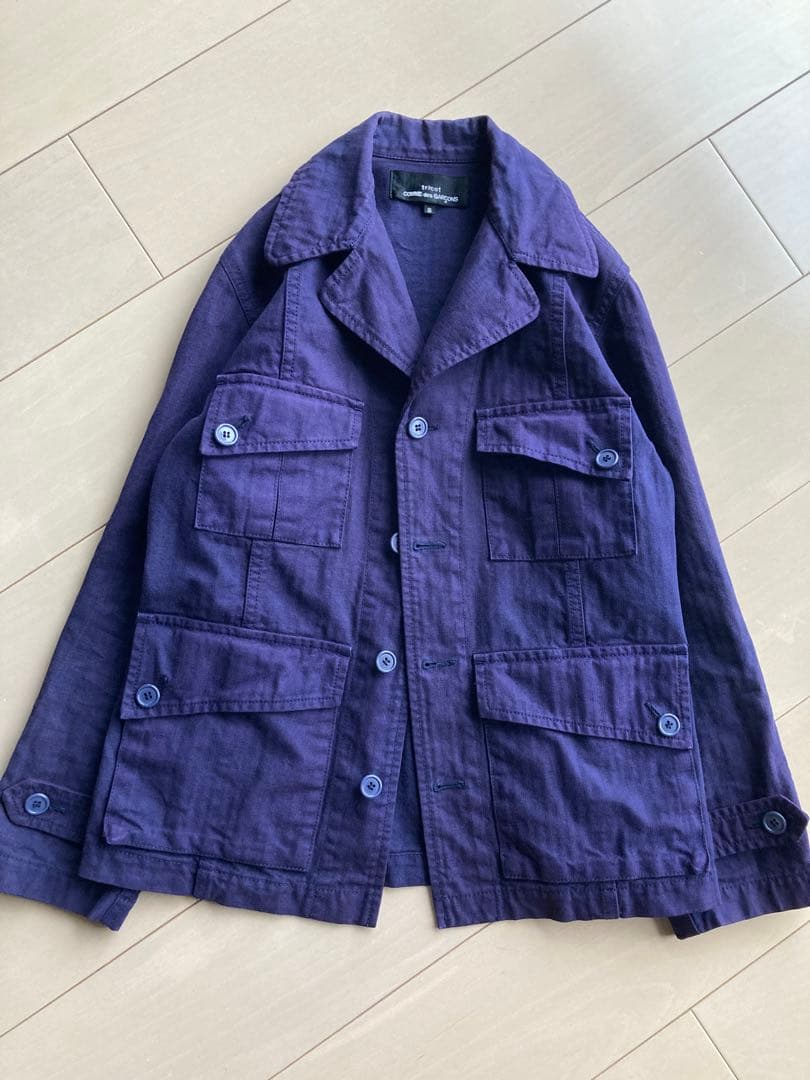 トリココムデギャルソン ネイビージャケットS tricot COMME des GARCONS