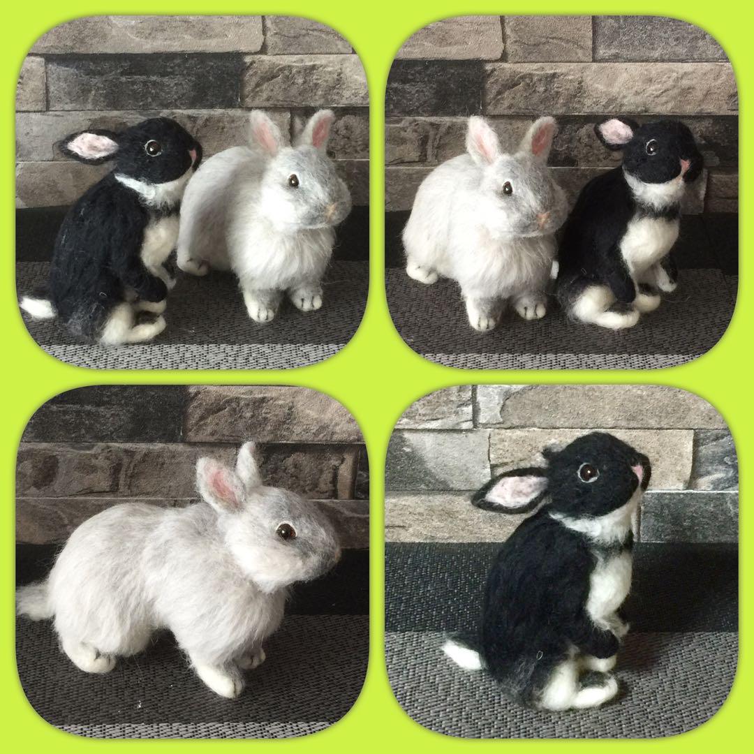 羊毛フェルト うさぎ